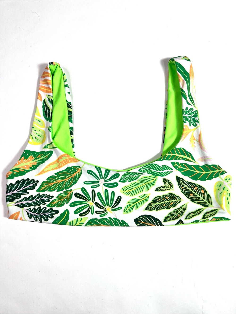 Solid & Striped Elle Reversible Printed Bikini Top Size Large